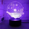 3D -Nachtlicht kosmischer Raumtischlampe Bunte Touch Fernbedienung LED LED -Lampe Geburtstag Geschenk Home Room Dekor Nachtlicht