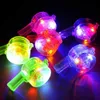 Led rave speelgoed knipperend fluitje kleurrijk lanyard led verlicht plezier in het donkere feest rave glow party gunsten kinderen kinderen elektronisch speelgoed 240410