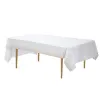 Toalha de mesa dourada de ouro rosa 137*274 cm de mesa descartável Cano