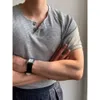 Extra Large 300 Jin American Shirt Short Sleeved Men's Summer Raglan Fiess Henry Neck T-shirt Sweatshirt