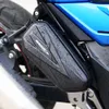 オートバイのサイドバッグエレクトリックバイクハンギングバッグマウンテン自転車用トライアングルポーチ用の多機能ハードシェルサイドバッグ