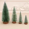 2024 Mini arbre de Noël artificiel Snow Frost Small Pine Tree DIY Craft décoration décoration décoration de Noël Ornements 1. Pour Mini