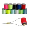 Rosca-lindos da haste de pesca de 100m Fosidade de enrolamento Fly empate 150d Multicolor Multicolor Fibro de fibra de fibra de fibra de fibra de fibra Acessório DIY Acessório