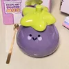 Mugs Large Capacity Ceramic Mug Human Little Eggplant Cute Cartoon Gift Box Graduation Commemorative Water Bottle