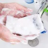 10 PCS/Paket El Yapımı Sabun Kabarcığı Örgü Çantalar Çift Katmanlı Sabun Net Köpekleme Net Vücut Yüz Temizliği (Rastgele Renk)