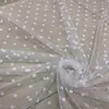 150cm Wide Sewing Decorative Net Fabric Tutu Black White Flocked Polka Dot Tulle Fabric For Girls' Women's Mesh Skirt Fabric