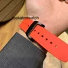 Mill Business Leisure R50-03 Luxury Automatic Mechanical Watch Red Fiber Case Tape Mens Watch Designer Waterproof