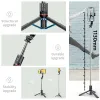 Sticks L13 1130mm Extended Version Wireless Bluetooth Selfie Stick Foldable Tripod with Remote Shutter for Android IOS 2022 Latest Hot