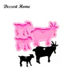 DY0310 Bright MAMA GOAT Resin Craft for Keychain, Family Mom/Dad Silicone Molds, DIY Resin Epoxy Jewellery Making