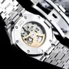 15412or Jaune Gold Mens Watch Double Balance Roue ouverte ouverte Automatique Multicolore Gemles Sapphire Crystal Luxury Wristwatch 41 mm
