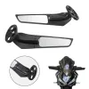 Motocicleta modificada Espelhos traseiros da asa de vento espelhos laterais rotativos para Yamaha yzf r1 r6 r25 r3 r125 r15 suzuki gsxr