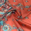 Floral och Paisley Print Design 100% Silk Habotai Silk Fabric Sheer, SHB040