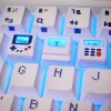 Аксессуары K04 личность ретро -клавиш 3IN1 LightTransting KeyCap Copteficity Mechanical Keyboard замена клавишных клавиш