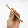 Бесплатный пользовательский текст Высококачественный чистый медный золотой шарик ручка 0,5 мм Blue Black Gel Pen Student Kidee Gift Pend