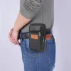 New Multi Layer Men Phone Pouch Belt Waist Bag Fanny Pack Canvas Purse Small Pocket Design Belt Pouch Purse Bag for Phone