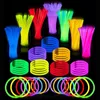 LED Rave Toy Fluoreszenz Glow Sticks Halsketten Armbänder Bulk Party Supplies Sticks Glow Sticks mit Anschlüssen für Neon Party Gefälligkeiten Dekor 240410