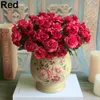 50 pezzi di fiori artificiali sposa sposa bouquet decorazioni da festa in schiuma rosa teste di rosa fiore decorazioni artificiali all'ingrosso