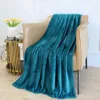 Blankets Flannel Fleece Throw Blanket Soft Wave Pattern Blanket for Cozy Warm Lightweight and Decorative for WinterBlanket