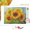 EVERSHINE Diamond Painting Flower Rhinestone Immagine piena a mosaico quadrato ricamo di girasole per girasole per girasole hobby fatto a mano