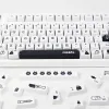 Acessórios Minimalista White Black Keycaps PBT Para teclado mecânico MX Switch Cherry Perfil Keycap EnglishCap Custom GK61