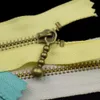 10pcs 3 # Zippers à bout de bronze pour sacs de couture de bricolage