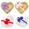 5pcs Love Heart Form Geschenkbox Plastik Schokoladenverpackung Box Mütter Valentinstag Hochzeitsgeschenke für Gäste Party Gefälligkeiten