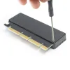 Schede PCI Express 3.0 X16 X8 X4 a M chiave M.2 NVME NVME e AHCI SSD SSD con dissipatore di calore della custodia in alluminio e cuscinetto termico