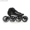 Inline rolschaatsen Koolstofvezel snelheid schaatsen schoenen volwassenen man vrouw inline snelheid schaatsen patines 4 wielen 90 mm 100 mm 110 mm vezel sport sneakers y240410