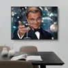 Résumé Art Gatsby Cheers Leonardo DiCaprio Inspirational Toivas Office Home Office décor de haute qualité Canvas Peinture Cuadros