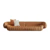 Современный минимализм кожаный диван диван