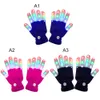 Guantes LED Light Up Finger Gloves Flashing Glove en el oscuro Halloween Dispositivo de baile de vestuario de Navidad Suministros de baile