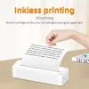 Imprimantes Wireless Bluetooth A4 Paper sans papier et sans encre Thermal Business Document Test Paper Homework Mini Printer Printer