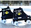 Встроенные роликовые коньки Fancy Roller Skates обувь для взрослых раздвижных кроссовок с флэш-4-колесной модой высокого качества Y240410