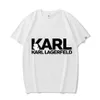 Designer Men T -shirt met brief afdrukken Karl katoenen korte mouw shirts mode t -shirt voor vrouwen