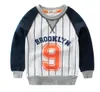 2019 Baby Boys Sweaties Vêtements Enfants Enfants Cartons d'épaisses Sweatshirts pour tout-petits Pull Casual Kid