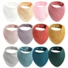 4pcs/ lot katoen Baby Bibs verstelbare driehoek geboren speeksel handdoek peuter babyjongens slabbetje bib buip buird sjaal baby shower cadeaus 240409