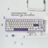 Accessories GMK Keycaps Rose Purple Rose Theme 146 Key PBT keycap Dye Sublimation Cherry Profile For table Mechanical Keyboard switch Keycap
