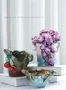 Plant Pot Creative Ceramic Flowerpot Variável Fluxo entregue para o Bonsai de sementes de escritório em casa sem vegetação sem vegetação