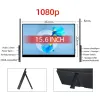 Monitoren 15,6 inch aanraakpaneel draagbare monitor 1920*1080 ips fhd dual speaker laptop uitgestrekt scherm gaming display voor ps4/5 switch pc