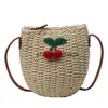 Cross Body Evening Bags Summer Beach Vacation Instagram Cute Girl Bag 2024 New Simple and Fashionable Grass Woven Shoulder H240410
