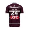 2024 Manly Sea Eagles Polo Shirt Home Away Singlet Rugby Jersey - Numero di nome personalizzato stampato maschile