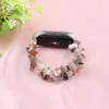 MI Band 7 6 5 Bracelet de bijoux élastique de sangle pour Xiaomi Mi Band 8 Band Accessoires Band Watch pour femmes avec une perle en pierre naturelle