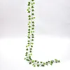 NEU 6PCS/LOT 2,4M FAKE Laub Rattan 100pc Blatt Creeper Green Efeukranz für Wohnkultur künstliche Ivy Blattgirlande Pflanzen Vine Vine