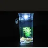 Nowy projekt Transparent Creative Ofeling Tank z Akwarium LED Urocza urocza ekologiczna fishbowl for Cud's Gifts