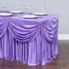 4 ft. 6 FT. All-1 Inter Masa örtüsü/pileli etek masa etek, swag düğün sahne masası ile parti doğum günü ziyafeti için süpürüyor