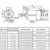 RS550 9/11/12/13/14 Denti Motore elettrico CC 10.8V/12V/14.4V/16.8V/18V/21V/25V Motore per trapostro del cacciavite con scatola di ingranaggi ad alta coppia