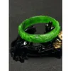 Bangle Natural 7A Green Jade Bangles Hollow Holdfarved Jadeite Bracelets Real Jóias Real para Women Fashion Bracelet