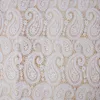 1 야드 아프리카 레이스 직물 고품질 흰색 캐슈 자수 수용성 나이지리아 레이스 직물 바느질 파티 웨딩 드레스