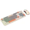 Combos K82 Mechanical Keyboard RGB Light with Mouse Wired Keypad HotSwappable Keyboard Personalized Keypad for Notebook Laptop Desktop