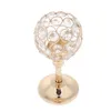 Mosaic Crystal Wedding Present Candlestick Candle Tea Howder Stand pour les événements Mariage Home Party Decor Silver Golden